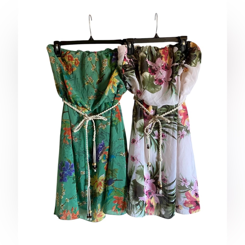 Women’s CHESLEY Strapless Chiffon Dresses Bundle M